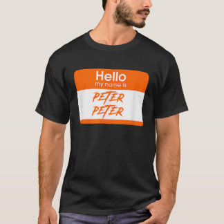 私の名前はピーター・ピーター・カボチャ食おもしろい者アロー Tシャツ