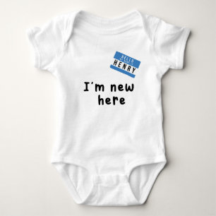 私の名前はヘンリーI'm New ベビーボディスーツ