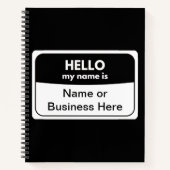 私の名前は白黒スパイラルノート ノートブック (正面)