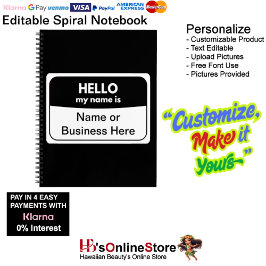 私の名前は白黒スパイラルノート ノートブック