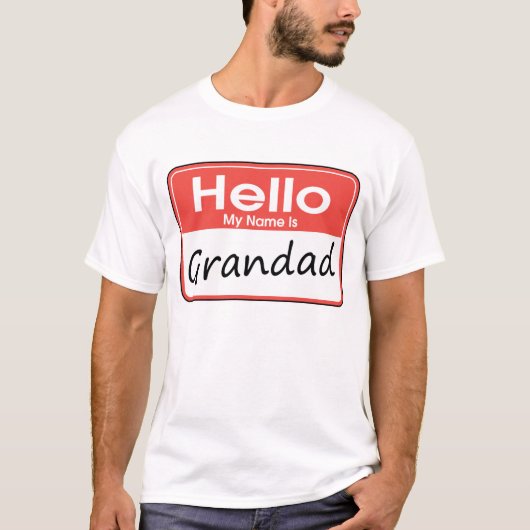 私の名前は祖父です Tシャツ (正面)