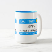 私の名前は私がDinking問題| Pickleballを有する|です ツートーンマグカップ (正面右)