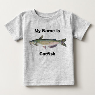 私の名前は、ナマズあります ベビーTシャツ