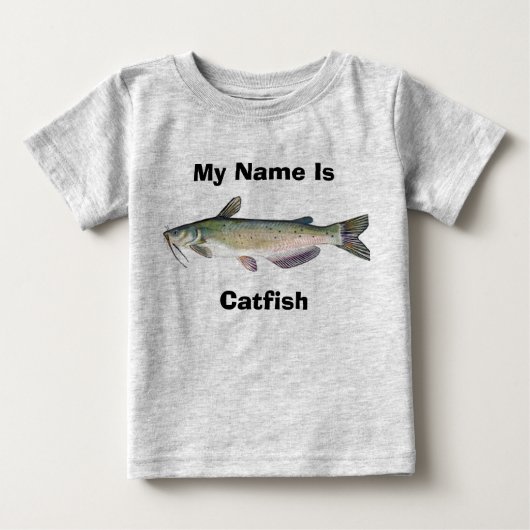 私の名前は、ナマズあります ベビーTシャツ (正面)