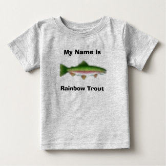 私の名前は、ニジマスあります ベビーTシャツ