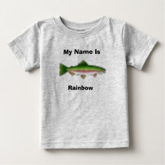 私の名前は、虹あります ベビーTシャツ