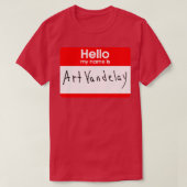 私の名前はArt Vandelay Tシャツ (デザイン正面)