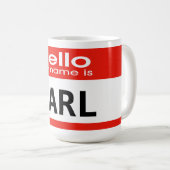 私の名前はEarl Personalize Mug コーヒーマグカップ (正面右)