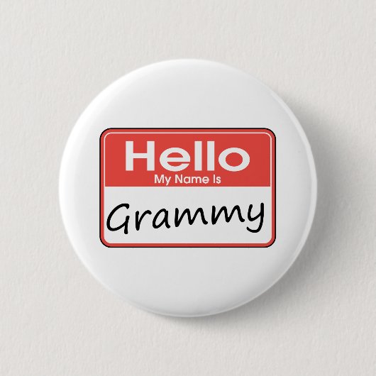 私の名前はGrammyです 缶バッジ (正面)