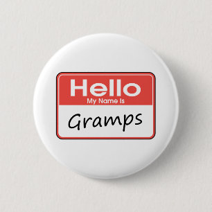 私の名前はGrampsです 缶バッジ