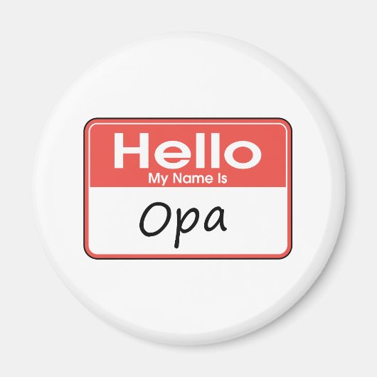 私の名前はOpa マグネット (正面)