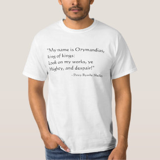 私の名前はOzymandiasです Tシャツ