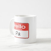 私の名前はPaです コーヒーマグカップ (正面左)