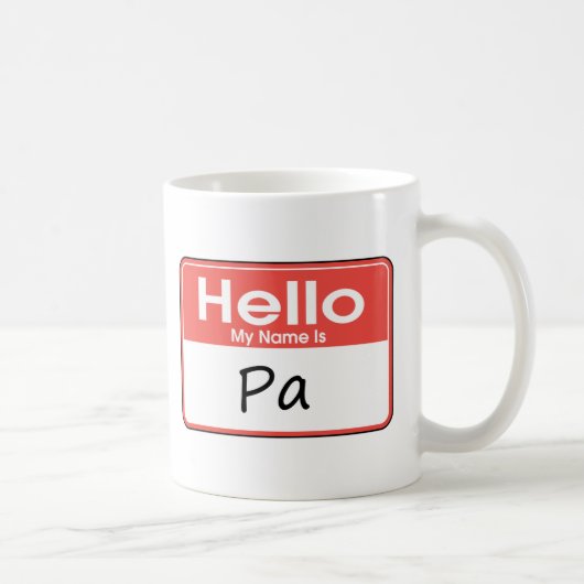 私の名前はPaです コーヒーマグカップ (右)