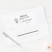 私の名前はRichard Wagnerの名前タグではない スクエアシール (封筒)