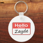 私の名前はZayde キーホルダー (正面)