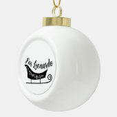 私の名前をスリー。 セラミックボールオーナメント (右)