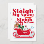 私の名前をスレイ, ホリデー デザイン, ユーモアあふれるクリスマス シーズンカード (正面/裏面)