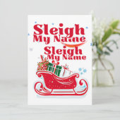 私の名前をスレイ, ホリデー デザイン, ユーモアあふれるクリスマス シーズンカード (スタンド正面)