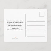 私の名前を呼び出すカスタムVAN LIFE動くアナウンス 案内ポストカード (裏面)