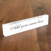 私の名前!_ デスクネームプレート (側面)