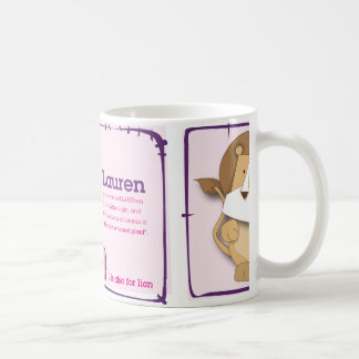 私の名前: Lauren コーヒーマグカップ