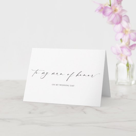 私の名誉ある結婚式の日の男にレズミヤ カード (蘭)