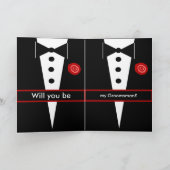 私の名誉ある groom's men に 招待状 (内部)