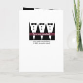 私の名誉ある groom's men に 招待状 (裏面)