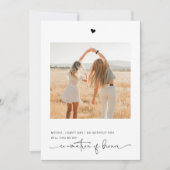 私の名誉のフォトカードの同僚か 招待状 (正面)