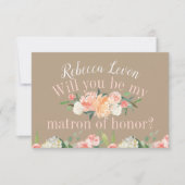 私の名誉のマトロン春赤面フローラ 招待状 (正面)