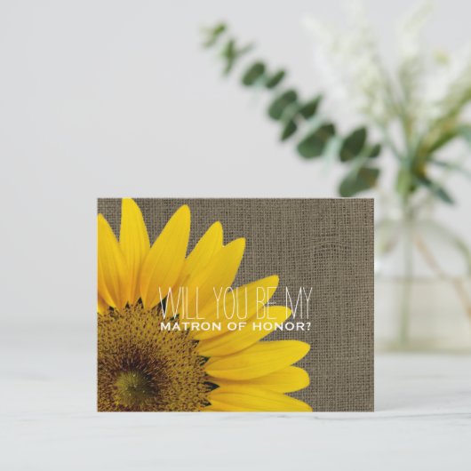 私の名誉のメインテーマ（または後援者）になってくれますか？　田舎のウェディングで 招待状 (スタンド正面)