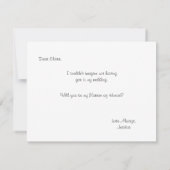 私の名誉の介添人（メイド・オブ・オナー）/ 婚礼の介添人になってくれますか 招待状 (裏面)