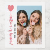 私の名誉の写真提案のマトロンになるかどうか ワインラベル (シングルラベル)