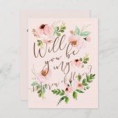 私の名誉の女主人 | 花嫁の介添え人 カード (正面/裏面)