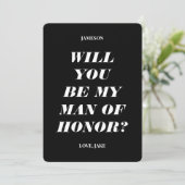 私の名誉の男になってくれますか？ 現代的な文章 招待状 (スタンド正面)
