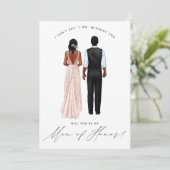 私の名誉の男になってくれるか？ガウン・インヴィータの女の子 招待状 (スタンド正面)