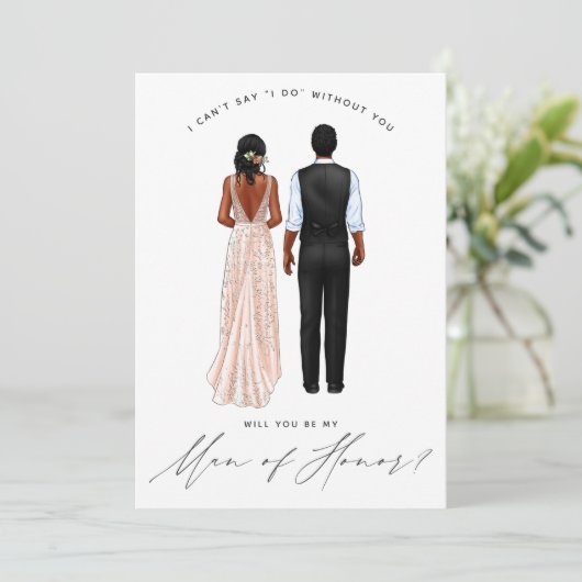 私の名誉の男になってくれるか？ガウン・インヴィータの女の子 招待状 (スタンド正面)