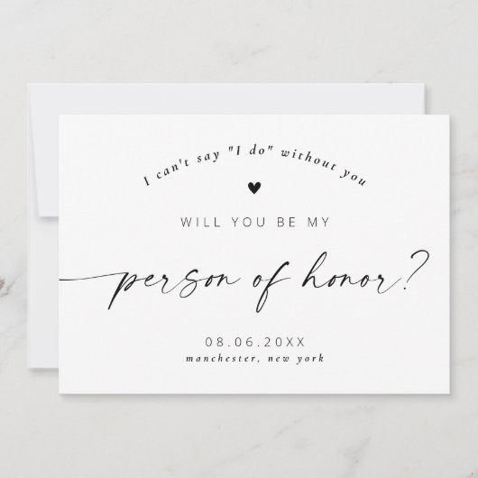 私の名誉の脚本を担当するエレガントか 招待状 (正面)