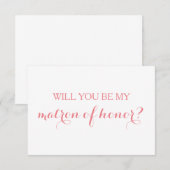 私の名誉の証人になってくれますか？ カード ウェディングパーティー (正面/裏面)