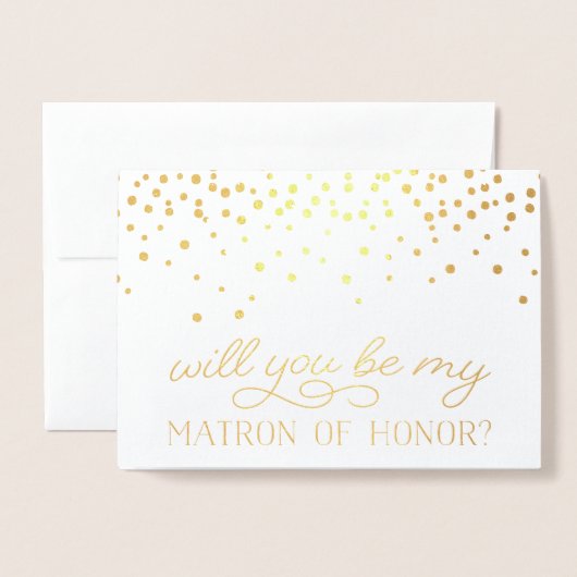 私の名誉を守る | 写真パーソナライズされた金ゴールド 箔カード (封筒付き正面)