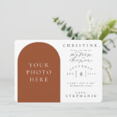 私の名誉フォト提案カードのマトロンになるかどうか 招待状 (スタンド正面)