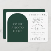 私の名誉フォト提案カードのマトロンになるかどうか 招待状 (正面/裏面)