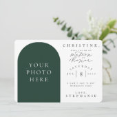 私の名誉フォト提案カードのマトロンになるかどうか 招待状 (スタンド正面)