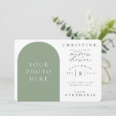 私の名誉フォト提案カードのマトロンになるかどうか 招待状 (スタンド正面)