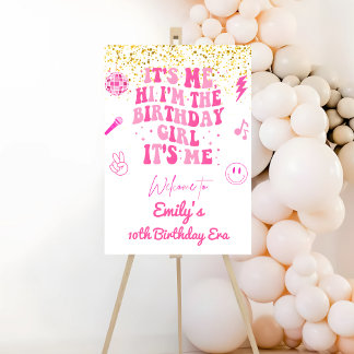 私の名門私立校風の誕生日時代のウェルカムサイン ポスター