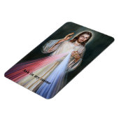 私の名頼前のイエス・キリストの権威カスタム文字 マグネット (左側)