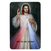 私の名頼前のイエス・キリストの権威カスタム文字 マグネット (縦)