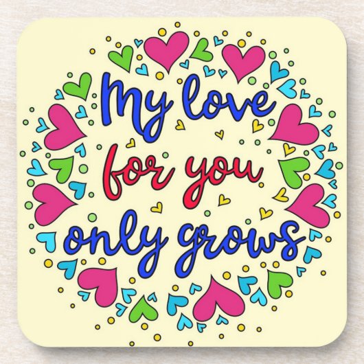 私の君への愛は行くだけだ コースター (正面)