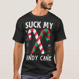 私の吸キャンディケーンの醜いクリスマスセーター Tシャツ